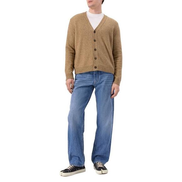 Maison Margiela Mens Wool-blend Cardigan in Walnut XS - Picture 6 of 8